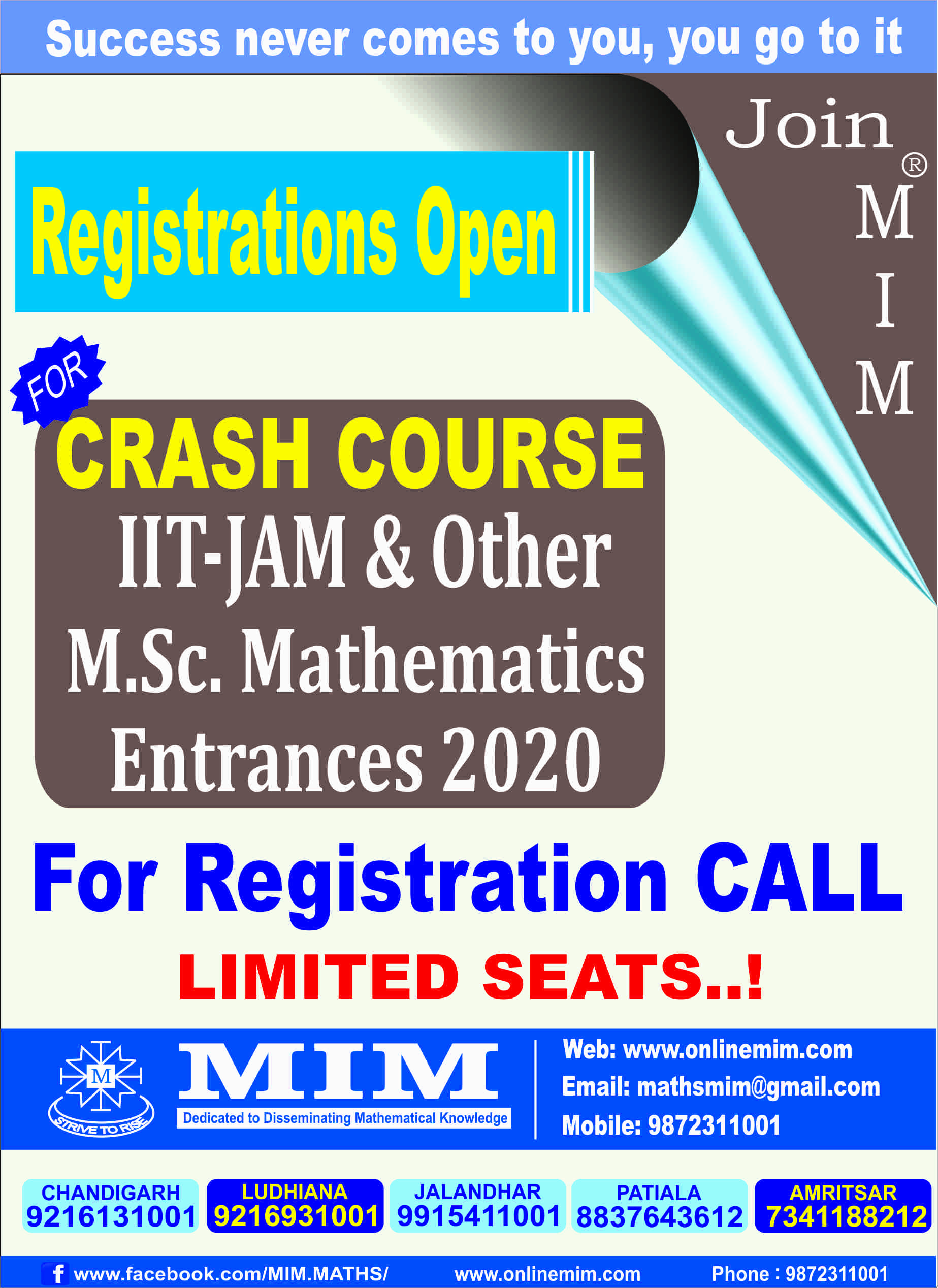 IIT-JAM Maths Entrances