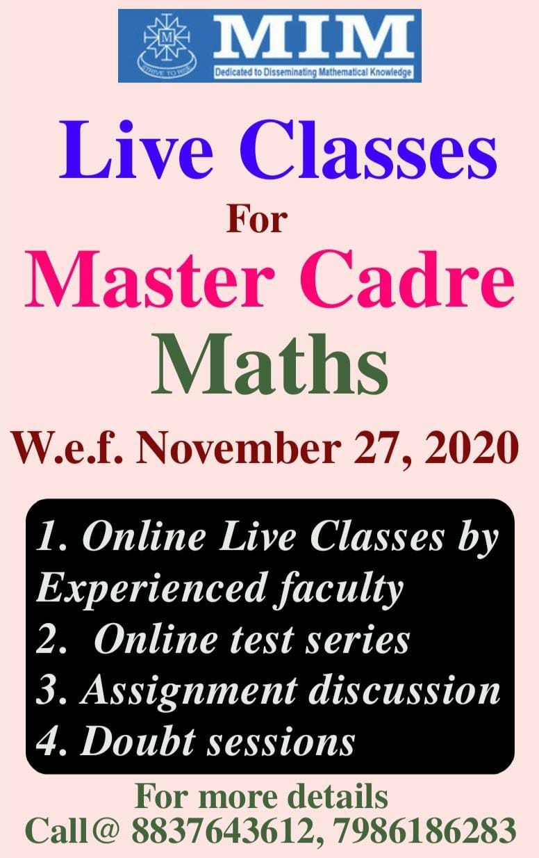 Live Classes For Master Cadre