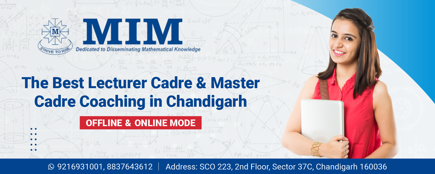 Best Lecturer Cadre and Master Cadre Coaching in Chandigarh - Home Page Banner